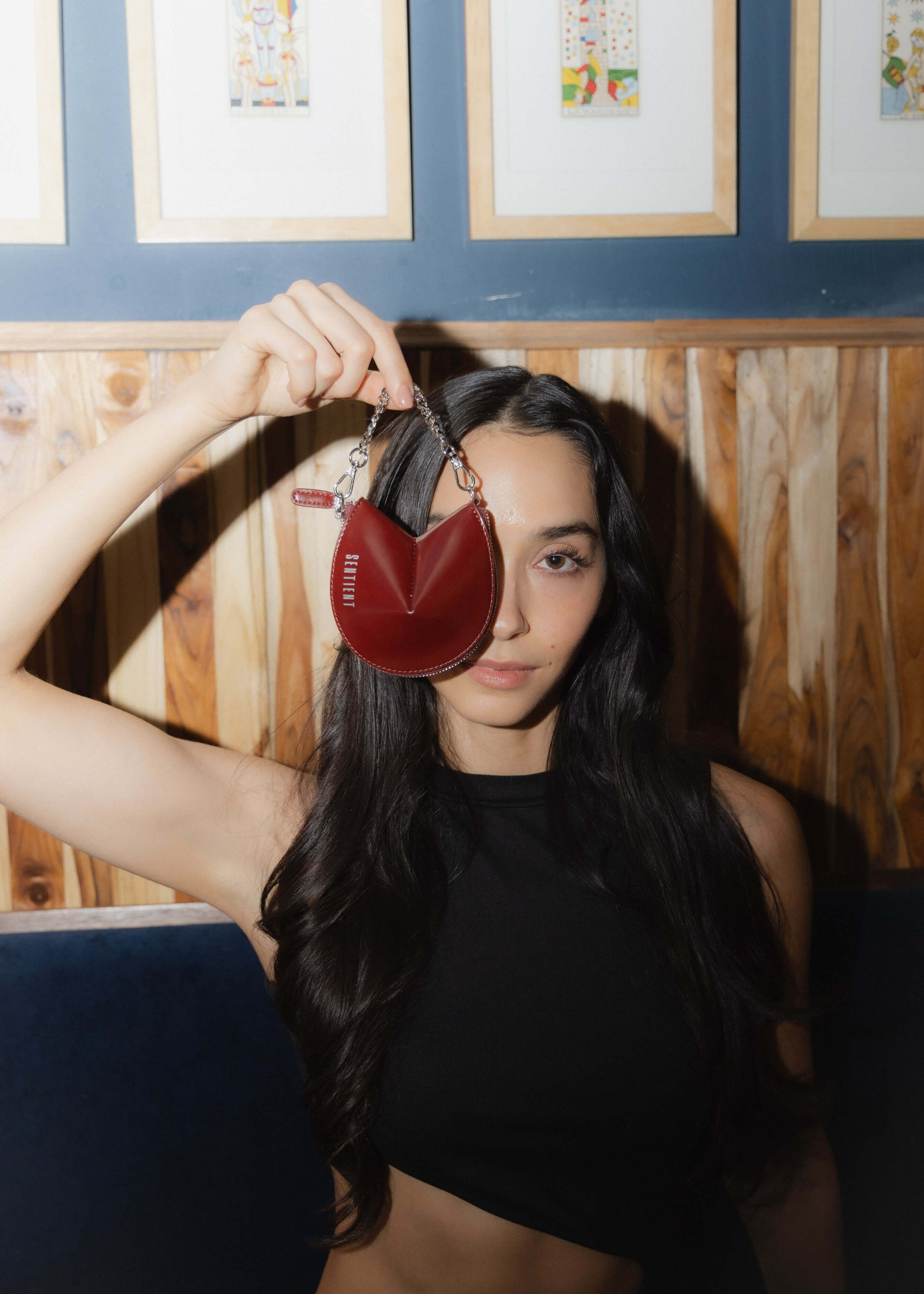 Model with Fortune Cookie Charm