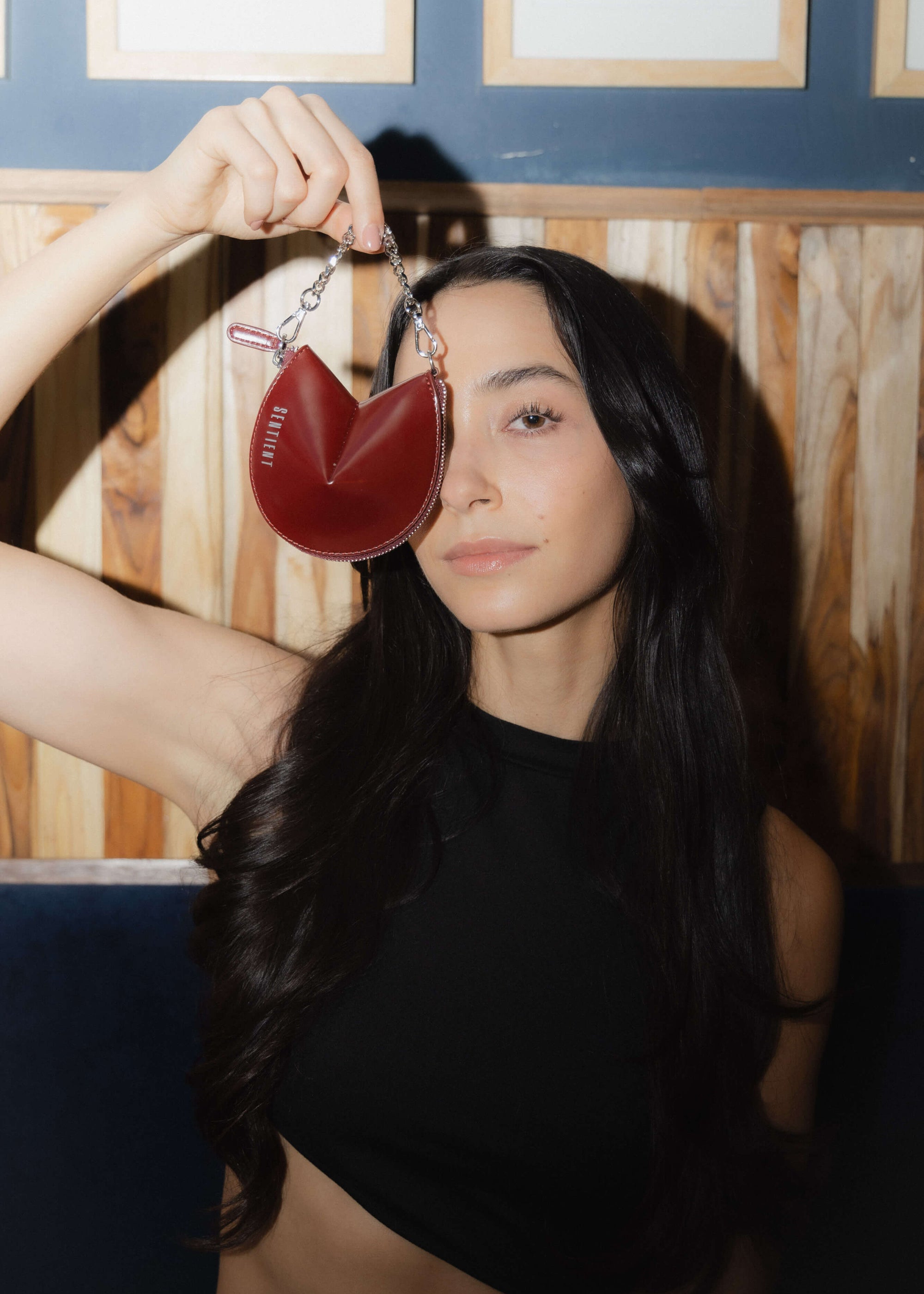 Model with Fortune Cookie Charm