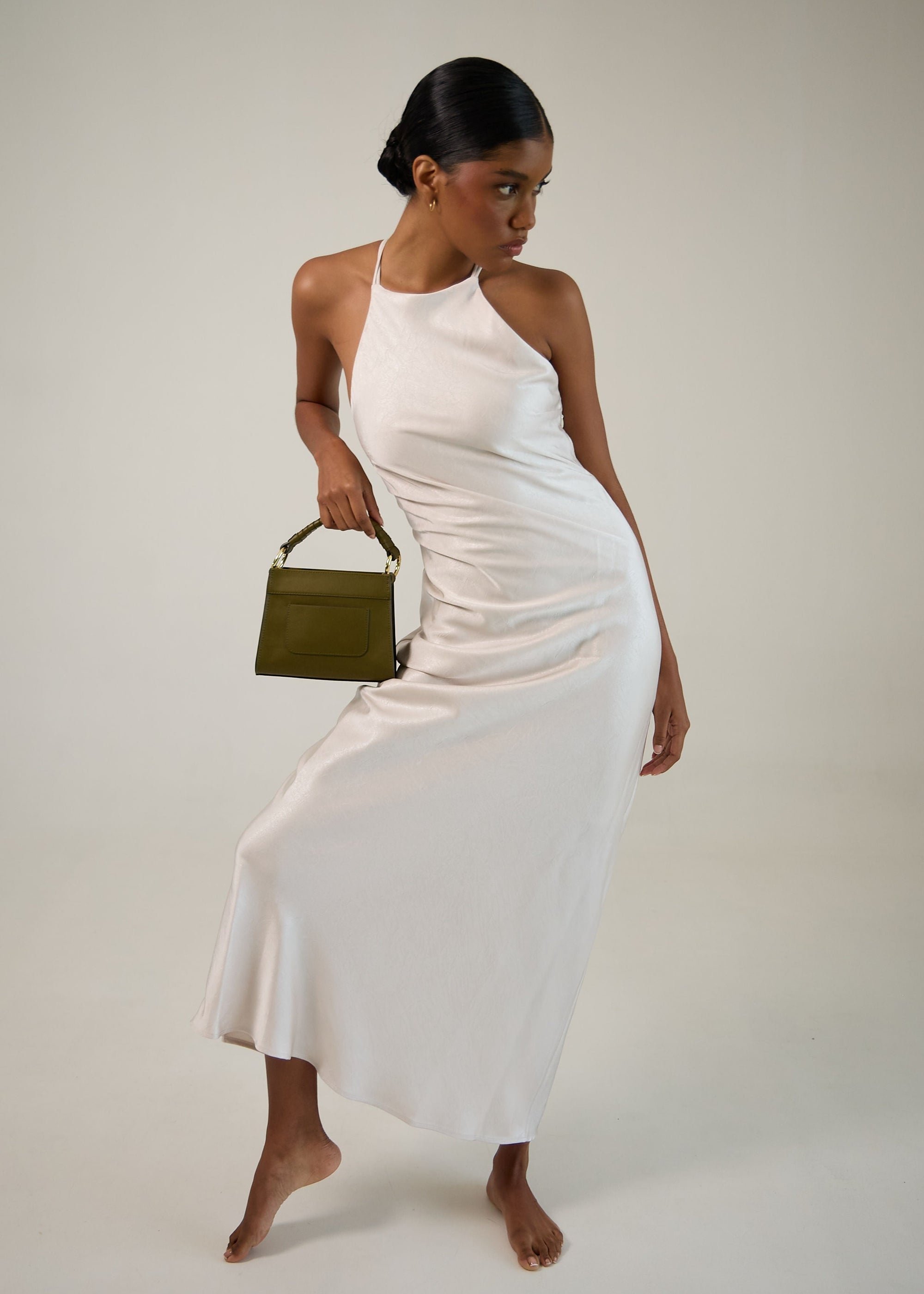 Model with Panthera Mini Olive Green